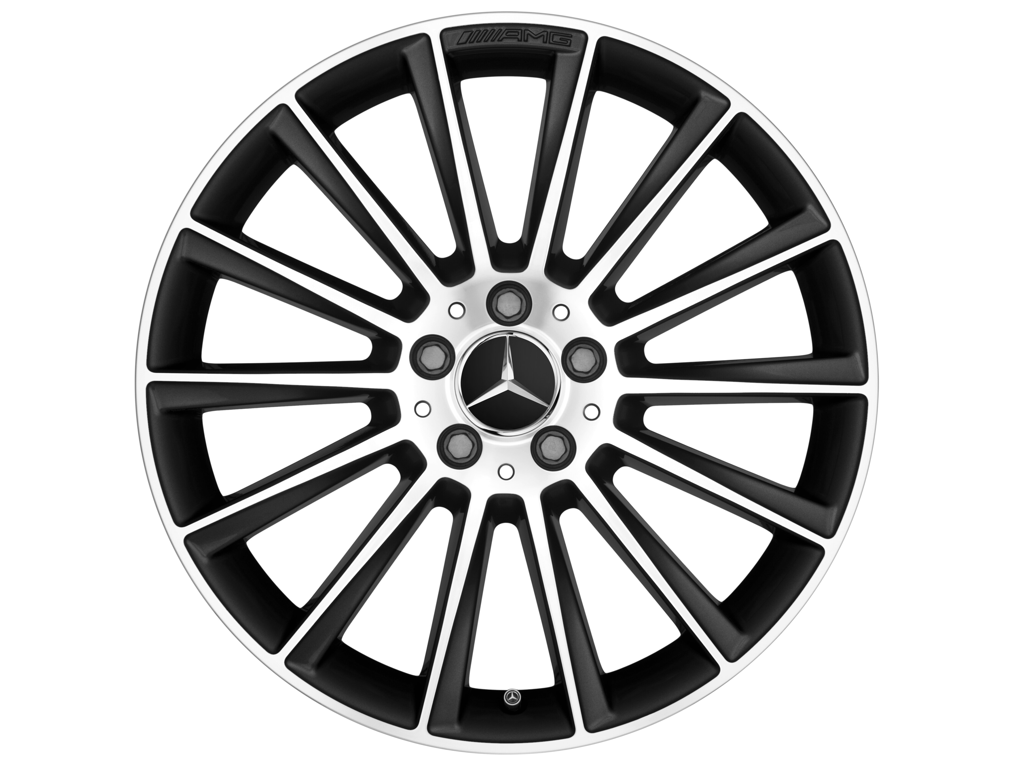 AMG multi-spoke wheel, 55.9 cm (22-inch) - 10 J x 22 ET 56, black, high-sheen