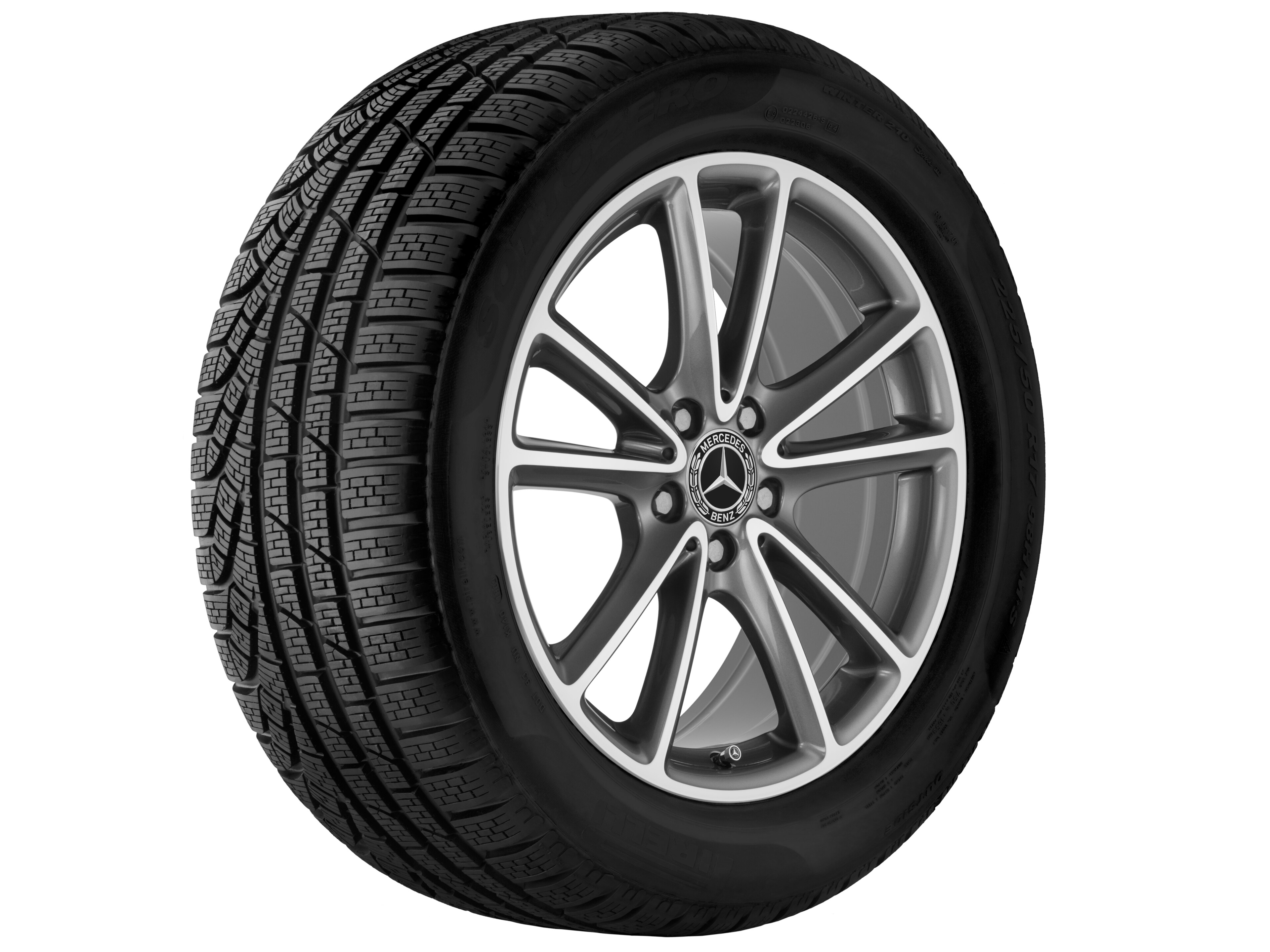 5-twin-spoke wheel, 45.7 cm (18-inch) - 9 J x 18 ET 33, tremolite metallic, high-sheen
