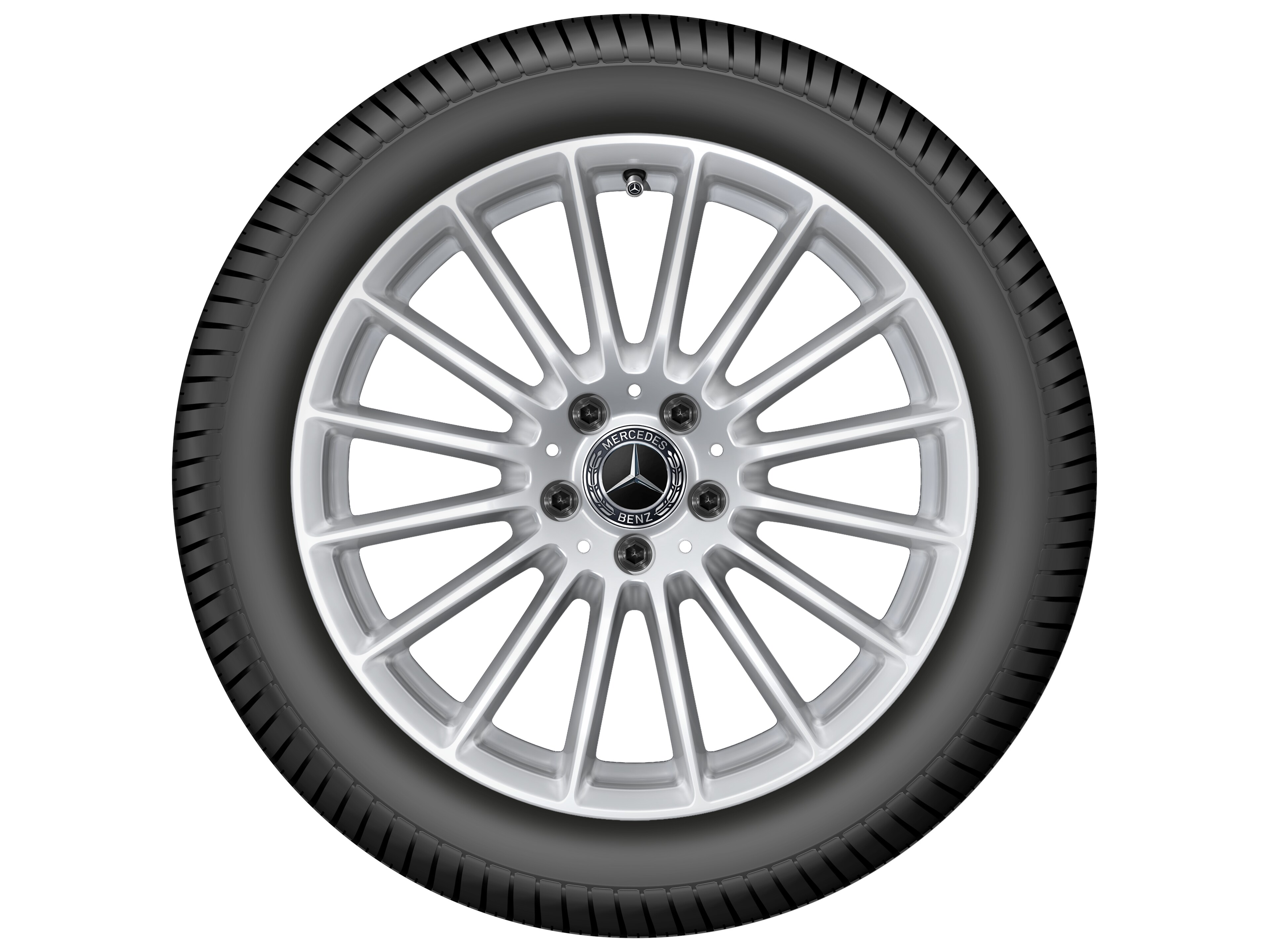 Multi-spoke wheel, 45.7 cm (18-inch) - 8 J x 18 ET 43, vanadium silver, high-sheen