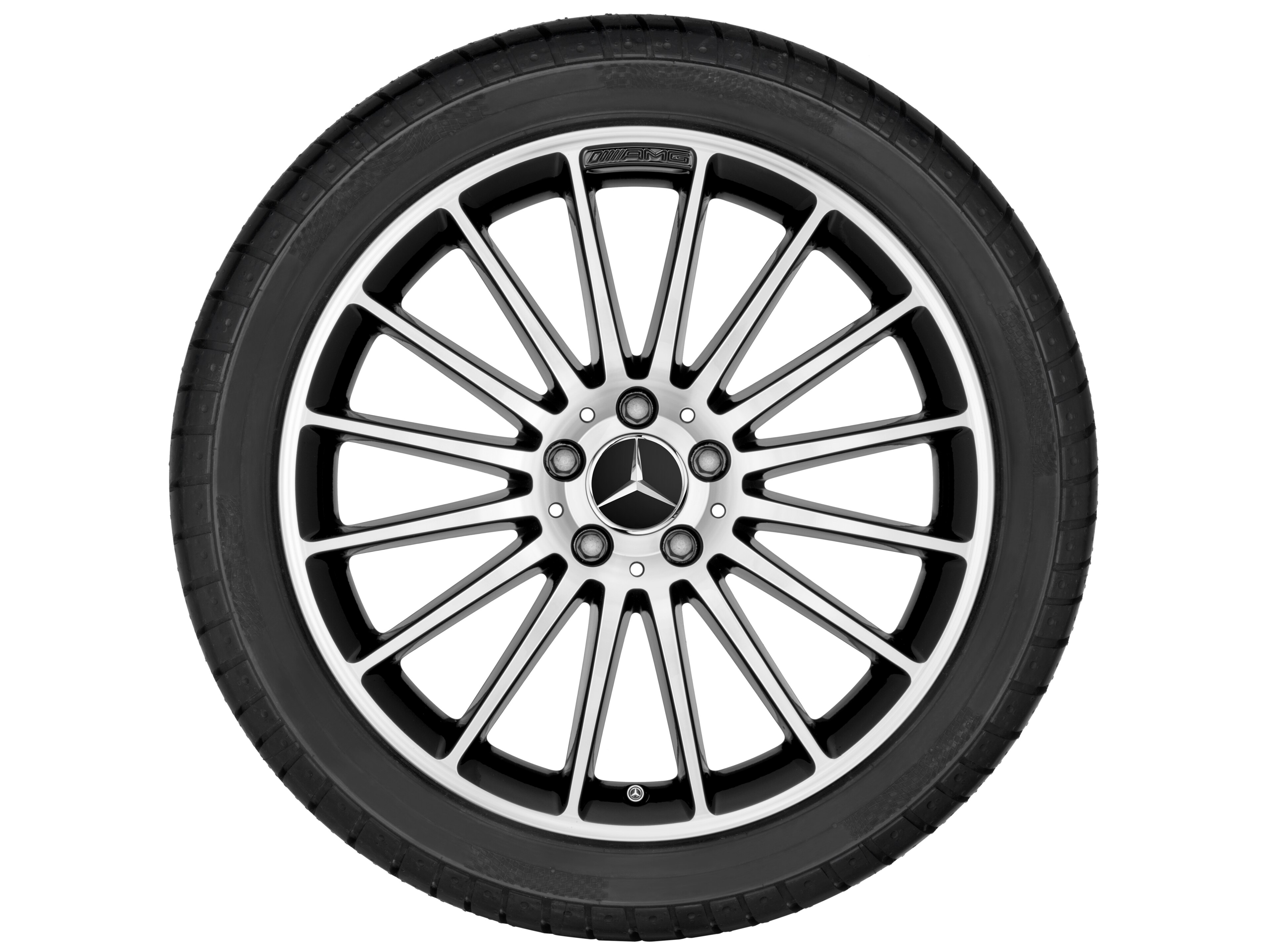 AMG multi-spoke wheel, 48.3 cm (19-inch) - 8 J x 19 ET 48, black, high-sheen