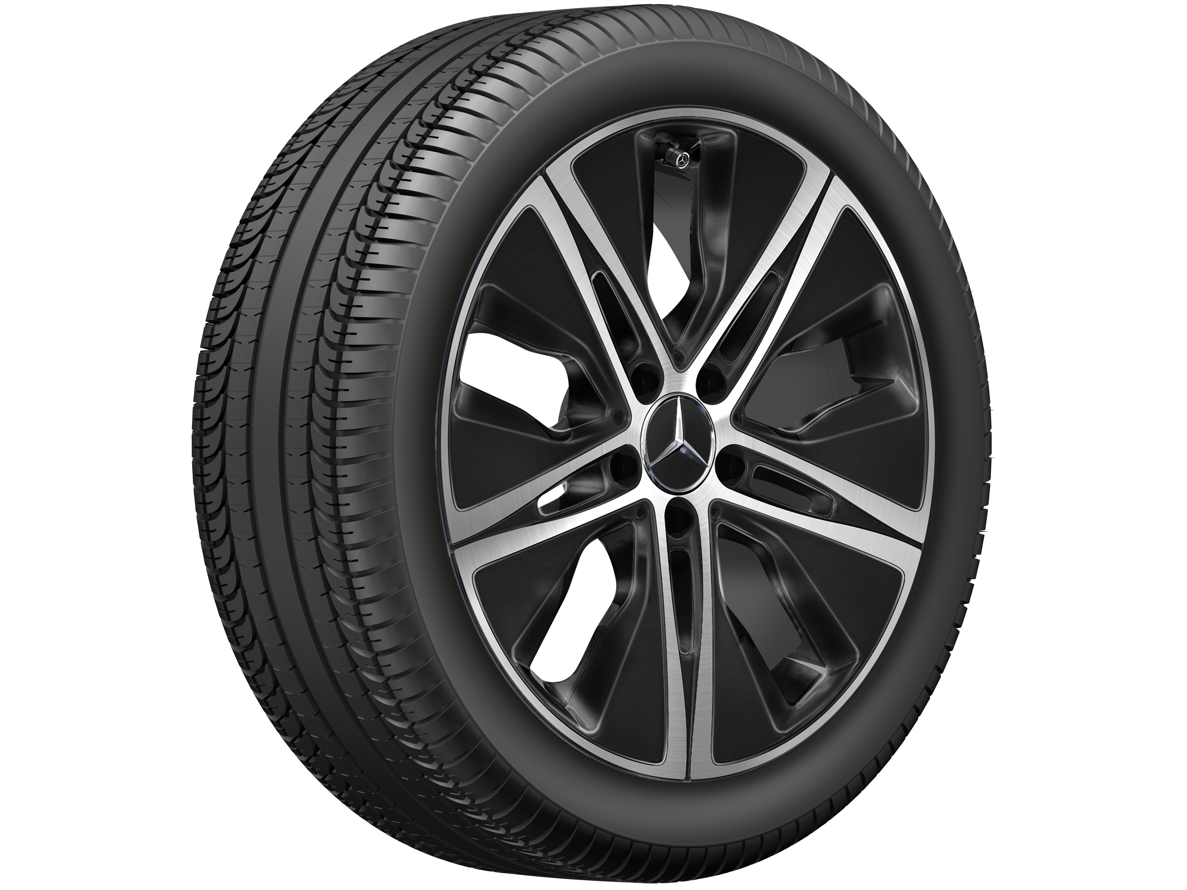 5-hole wheel, 45.7 cm (18-inch) - 8,5 J x 18 ET 56, black, high-sheen