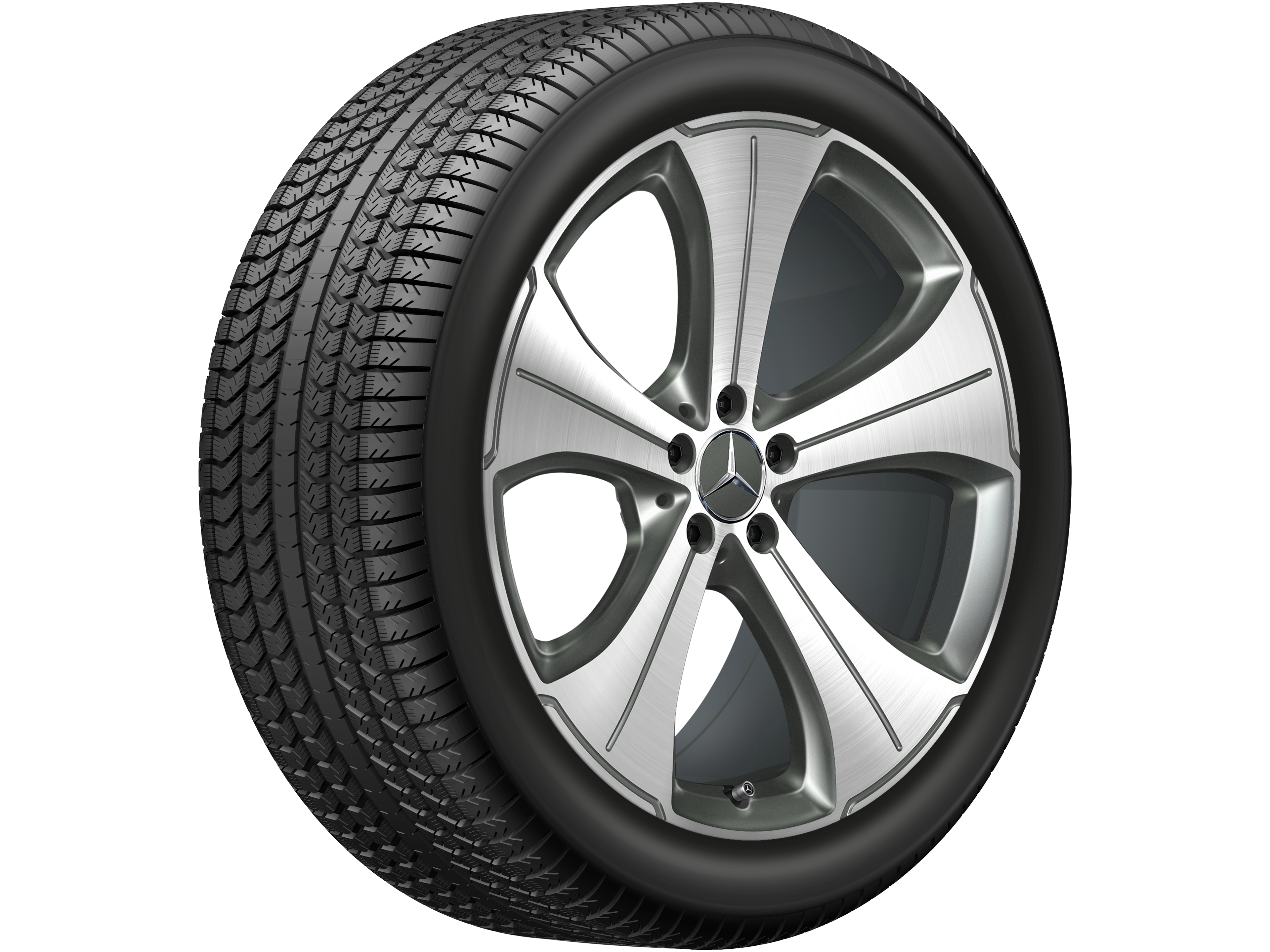 5-spoke wheel, 53.3 cm (21-inch), High-sheen finish - 10 J x 21 ET 62,5, himalaya grey, high-sheen