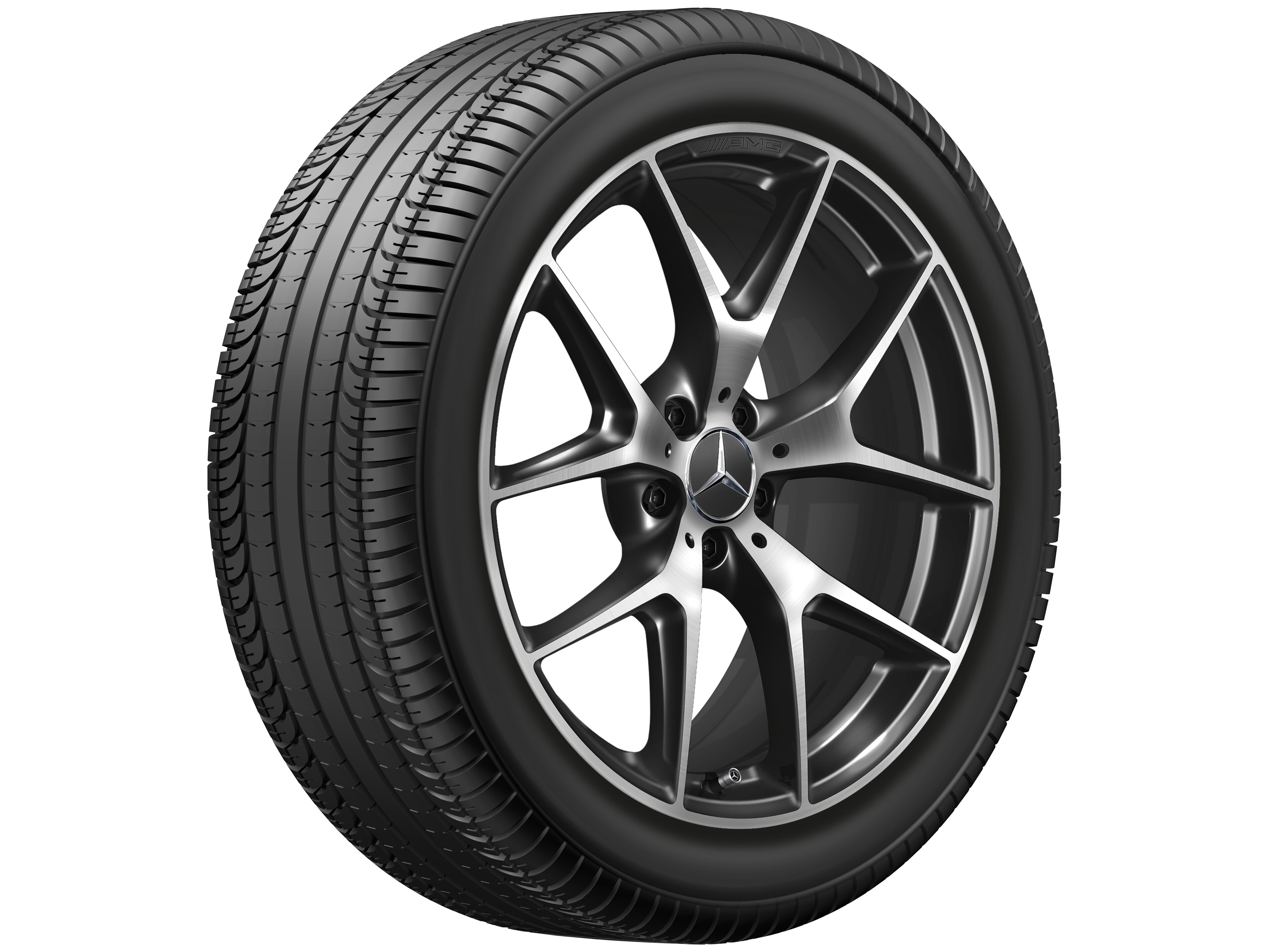 AMG cross-spoke wheel, 50.8 cm (20-inch) - 8,5 J x 20 ET 40, black, high-sheen