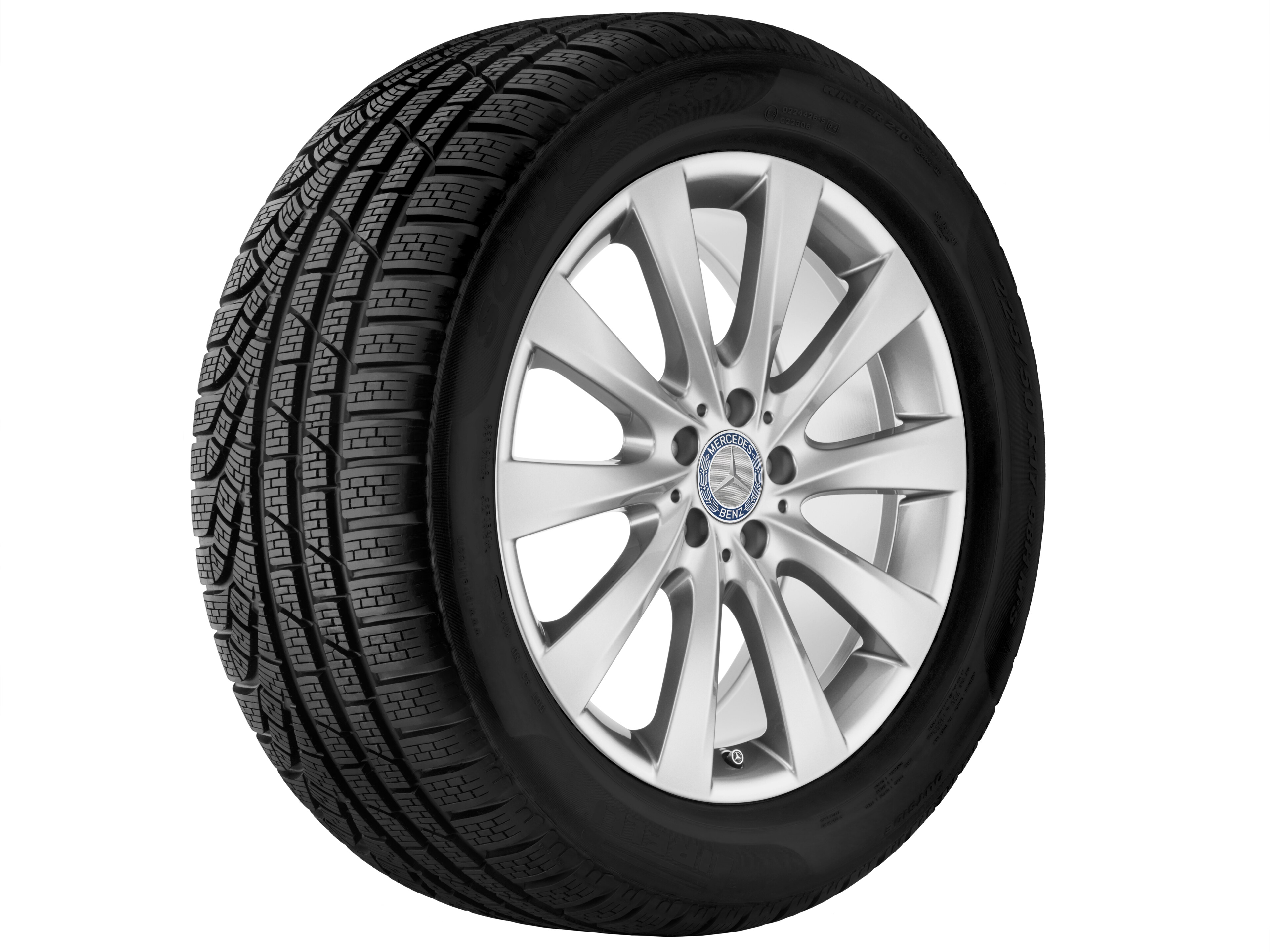 10-spoke wheel, 48.3 cm (19-inch) - 7,5 J x 19 ET 44, vanadium silver, painted
