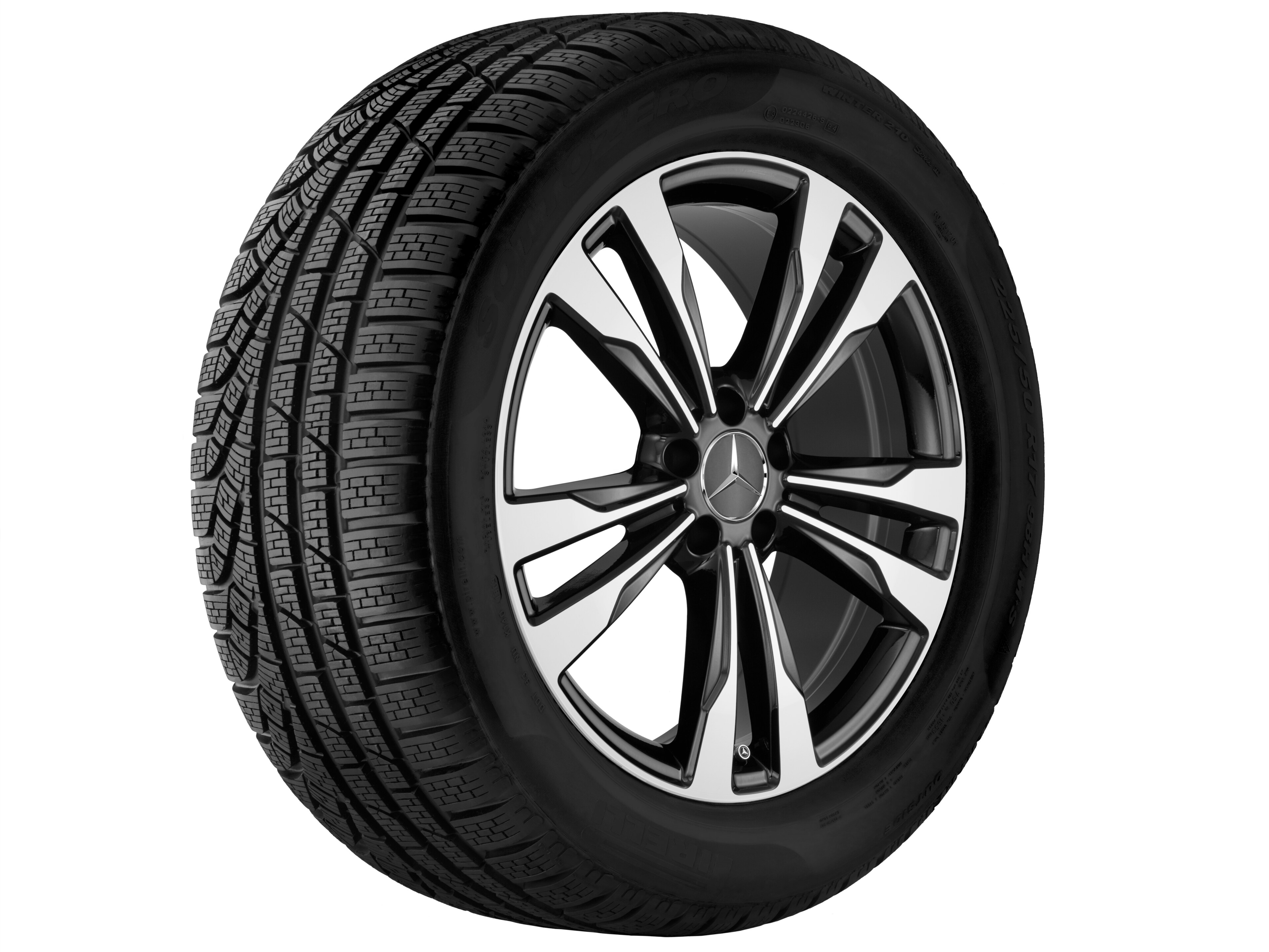 5-twin-spoke wheel, 48.3 cm (19-inch) - 8,5 J x 19 ET 34,5, black, high-sheen