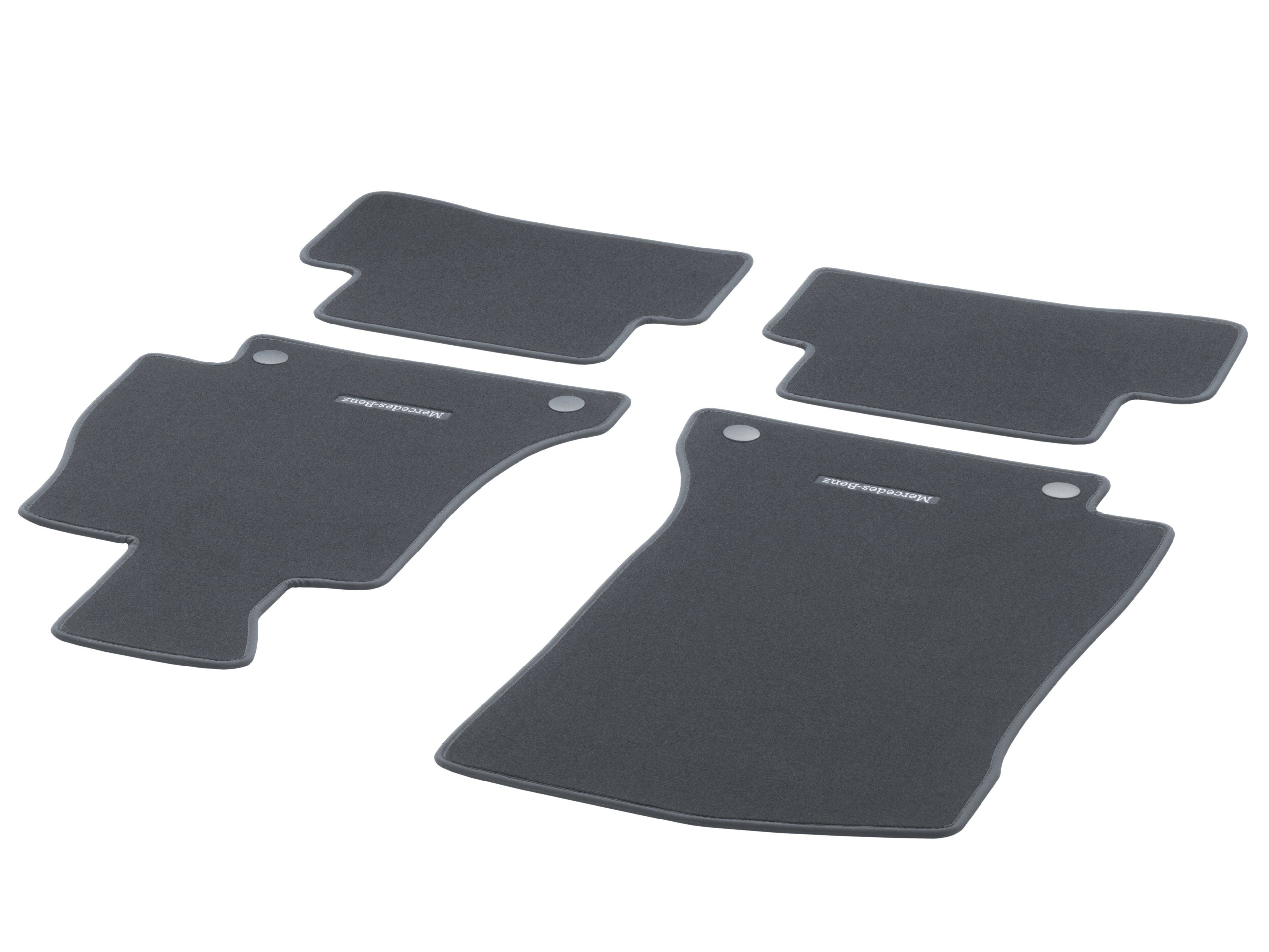 Velour floor mats CLASSIC, Set, Set of 4 - RHD, deep-sea blue