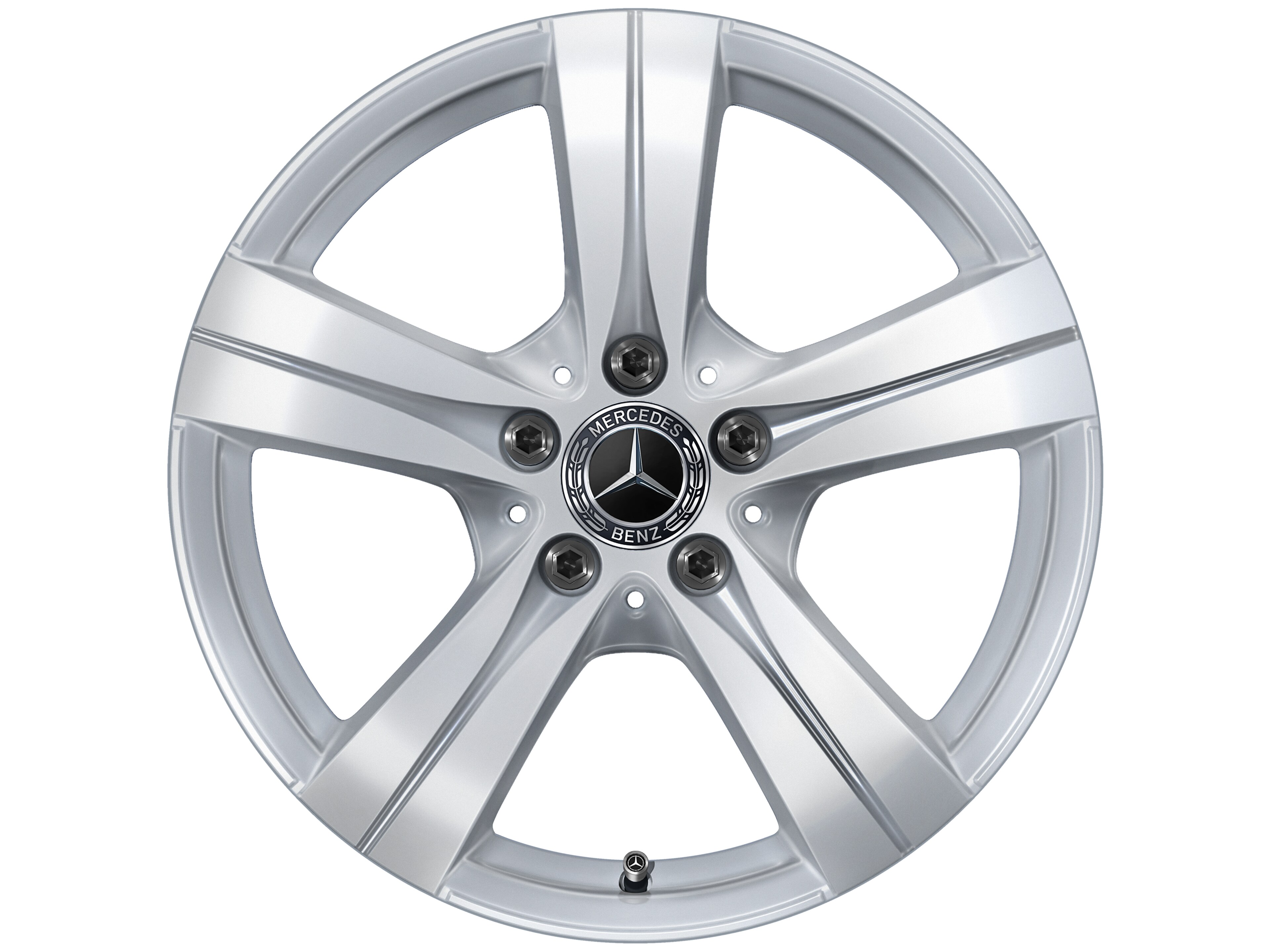5-spoke wheel, 43.2 cm (17-inch) - 7 J x 17 ET 44,5, vanadium silver, painted