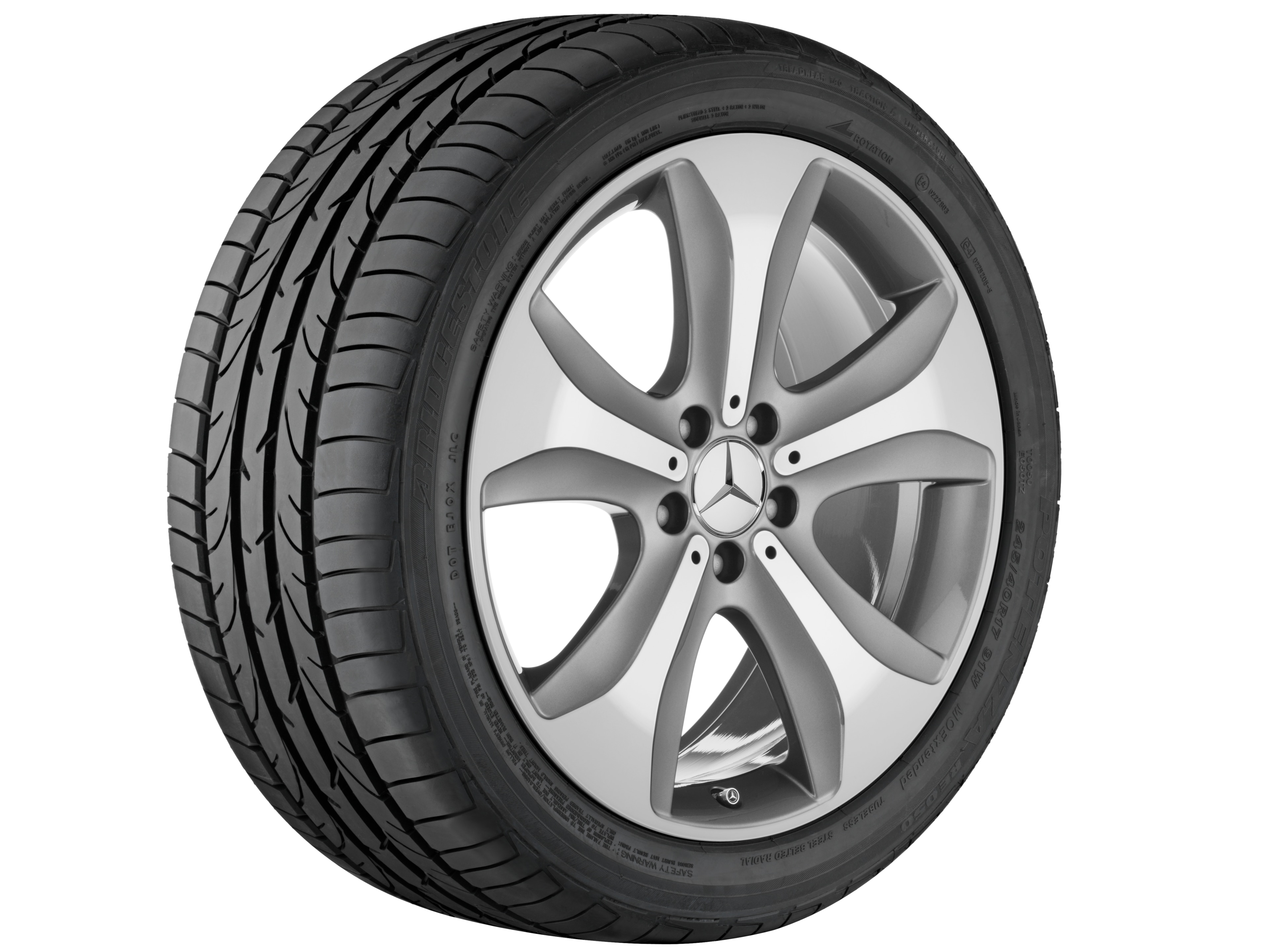 5-spoke wheel, 48.3 cm (19-inch), High-sheen finish - 8,5 J x 19 ET 36, tremolite metallic, high-sheen