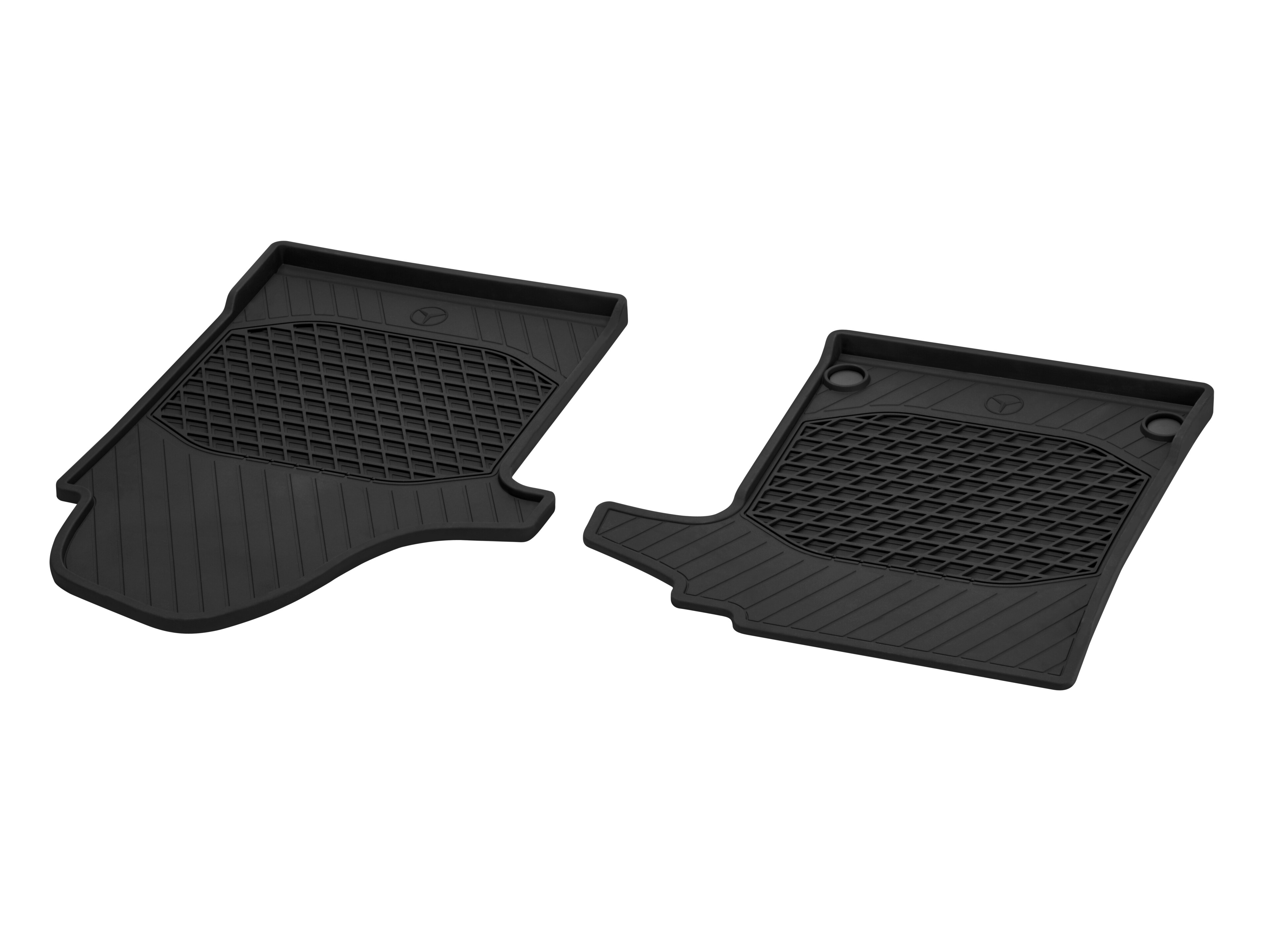All-season floor mats Driver/front passenger's mat, Set of 2 - RHD, black