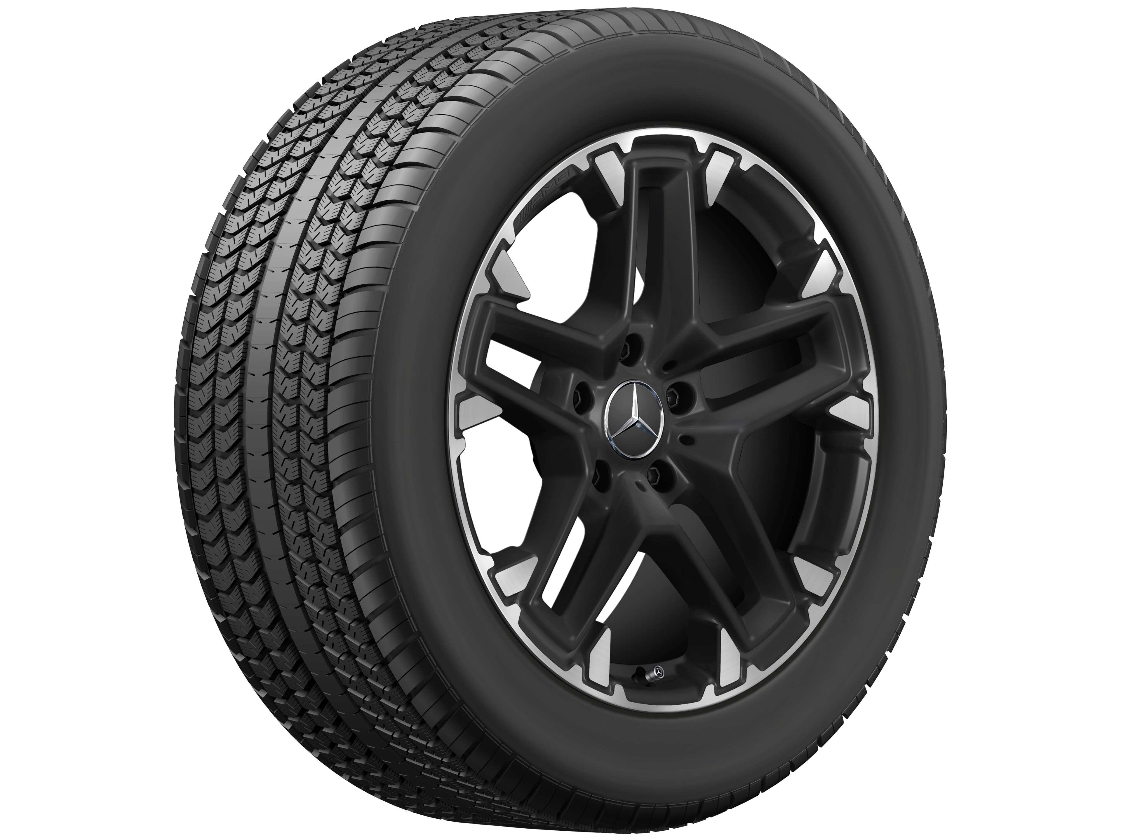 AMG cross-spoke wheel, 50.8 cm (20-inch), High-sheen rim flange - 9,5 J x 20 ET 35, matt black
