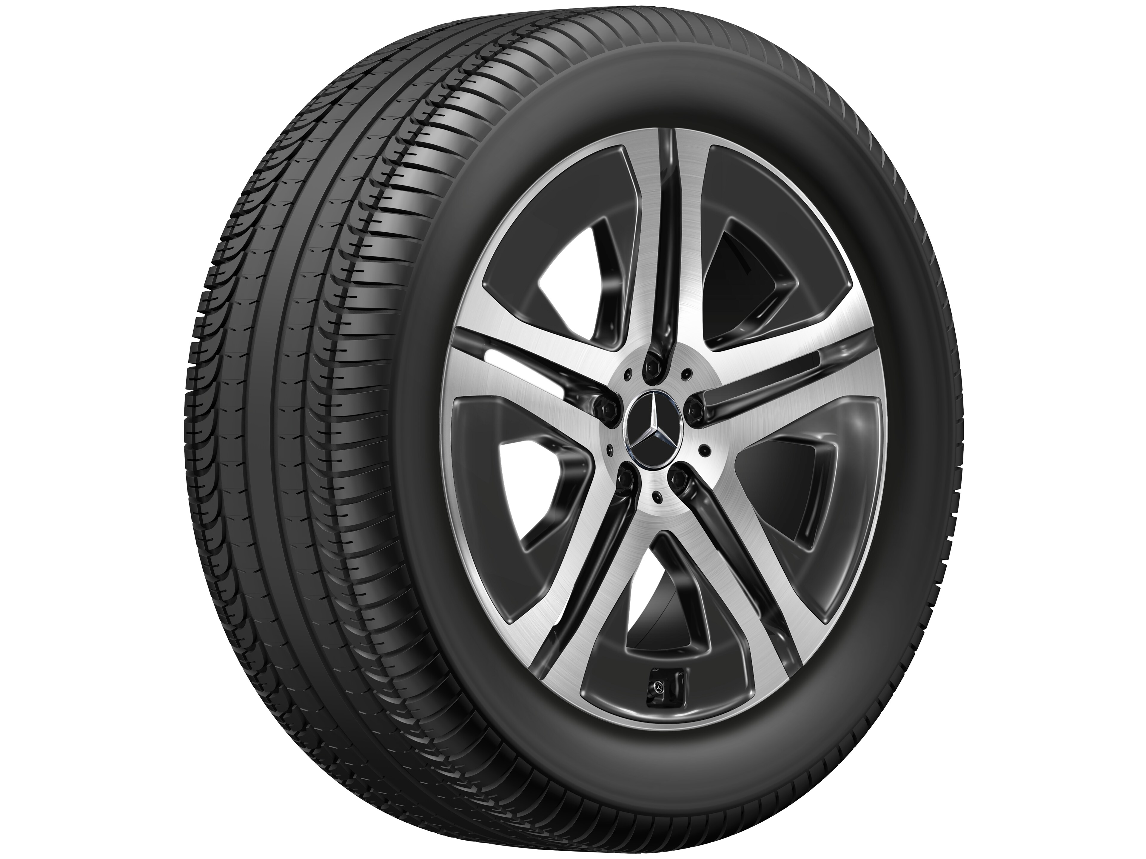 5-twin-spoke wheel, 50.8 cm (20-inch), High-sheen finish - 8,5 J x 20 ET 62,5, black, high-sheen