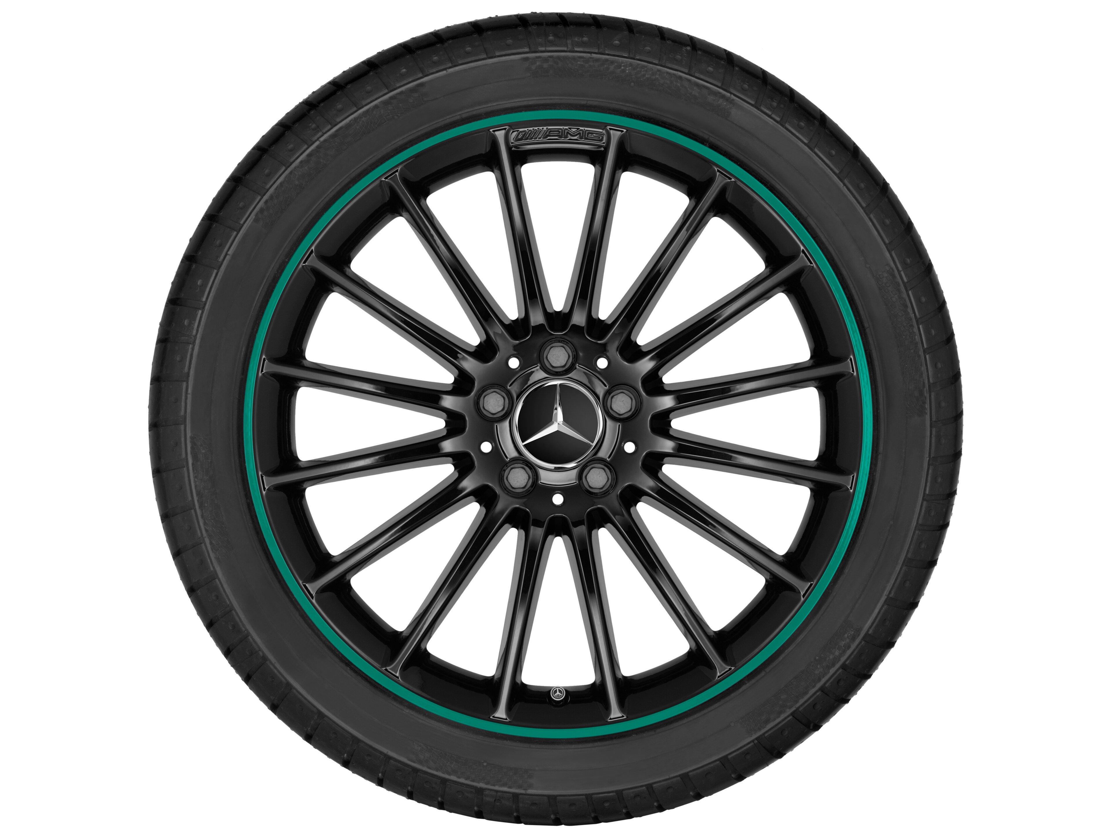 AMG multi-spoke wheel, 48.3 cm (19-inch) - 8 J x 19 ET 48, black, glossy