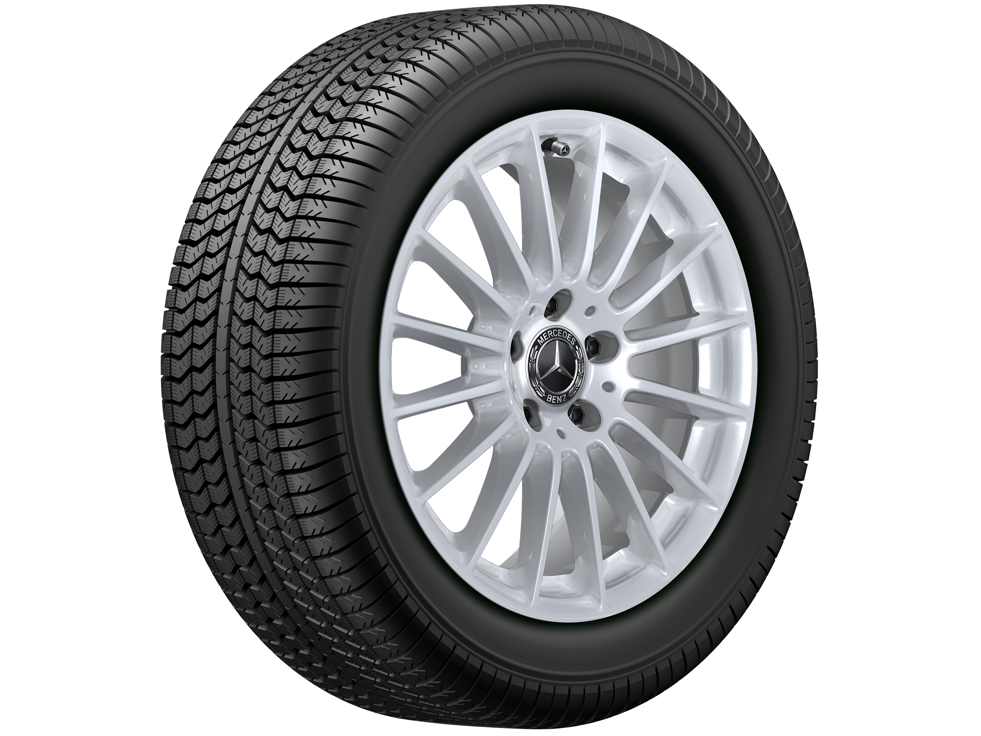Multi-spoke wheel, 43.2 cm (17-inch) - 7,5 J x 17 ET 40, vanadium silver, painted