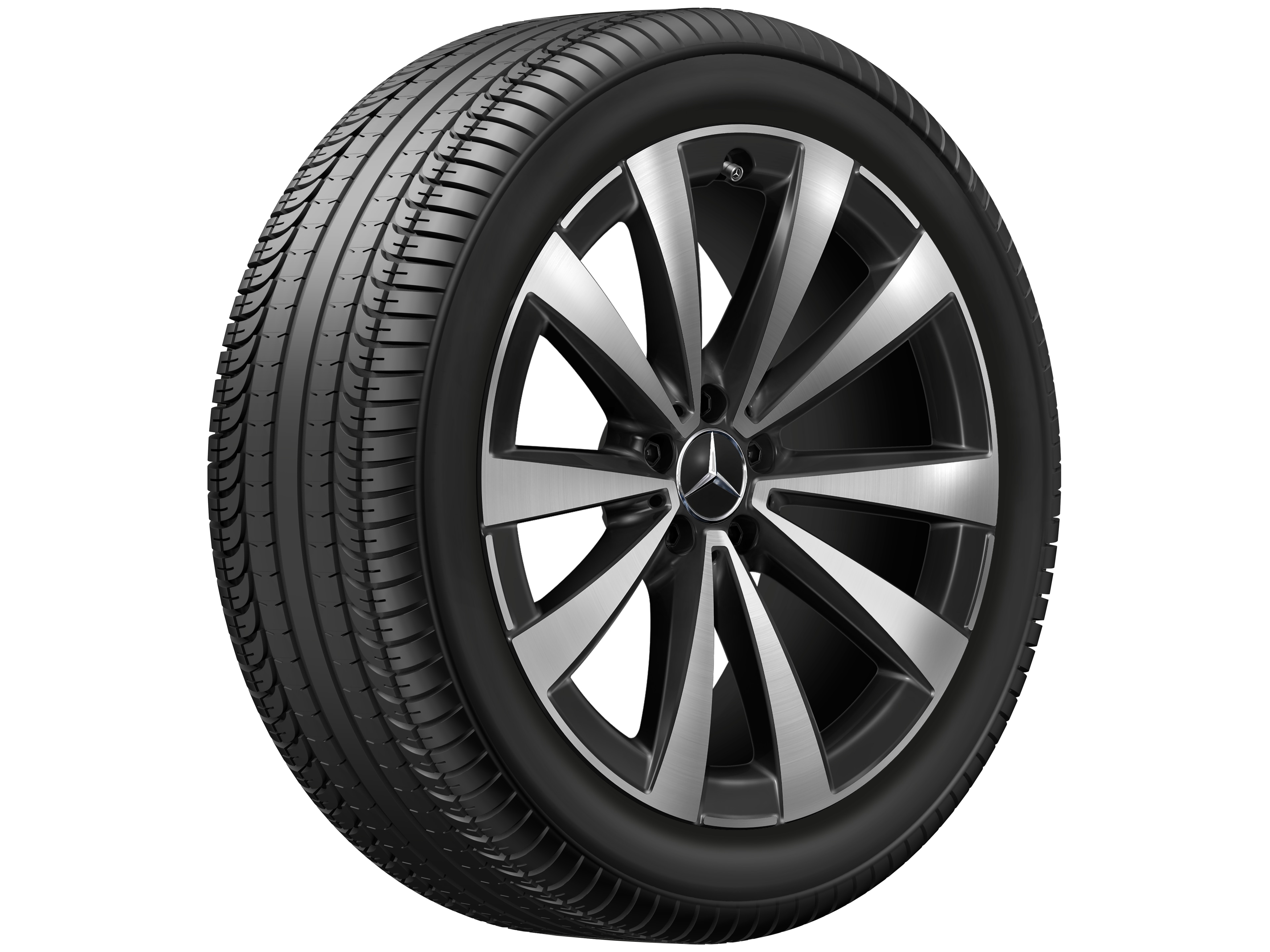 5-twin-spoke wheel, Aero, 50.8 cm (20-inch), High-sheen finish - 8,5 J x 20 ET 33, black, high-sheen