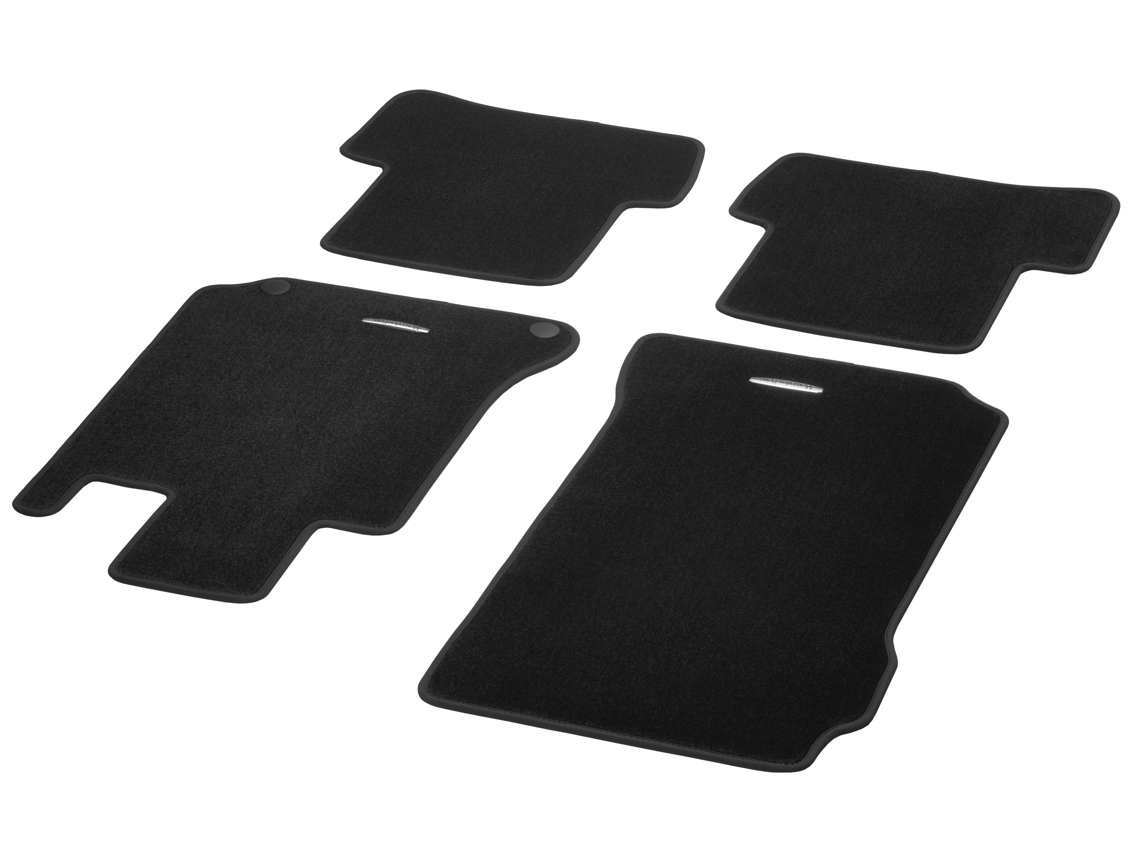 Velour floor mats CLASSIC, Set, Set of 4 - RHD, black