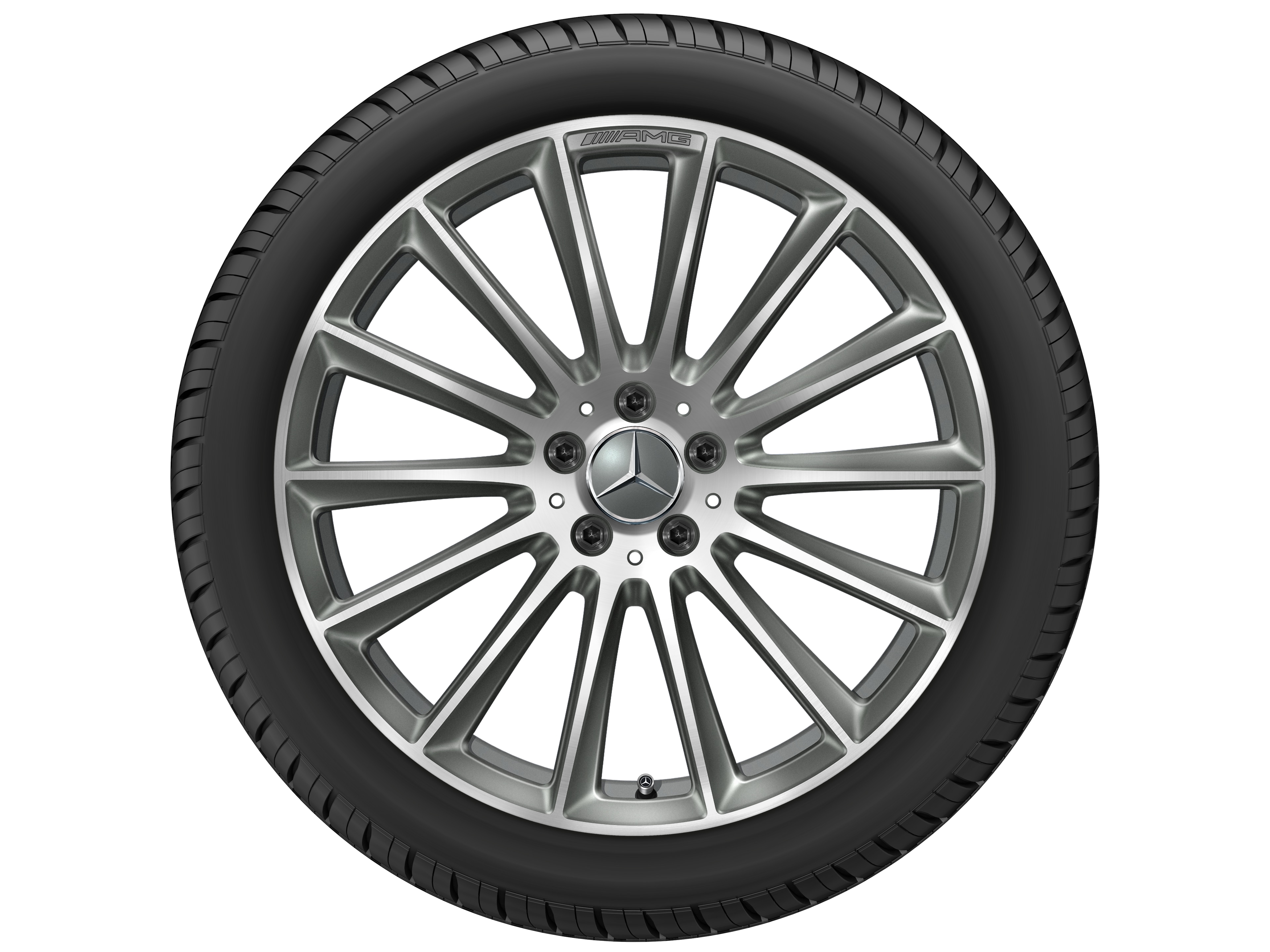 AMG multi-spoke wheel, 50.8 cm (20-inch) - 9 J x 20 ET 34, titanium grey, high-sheen
