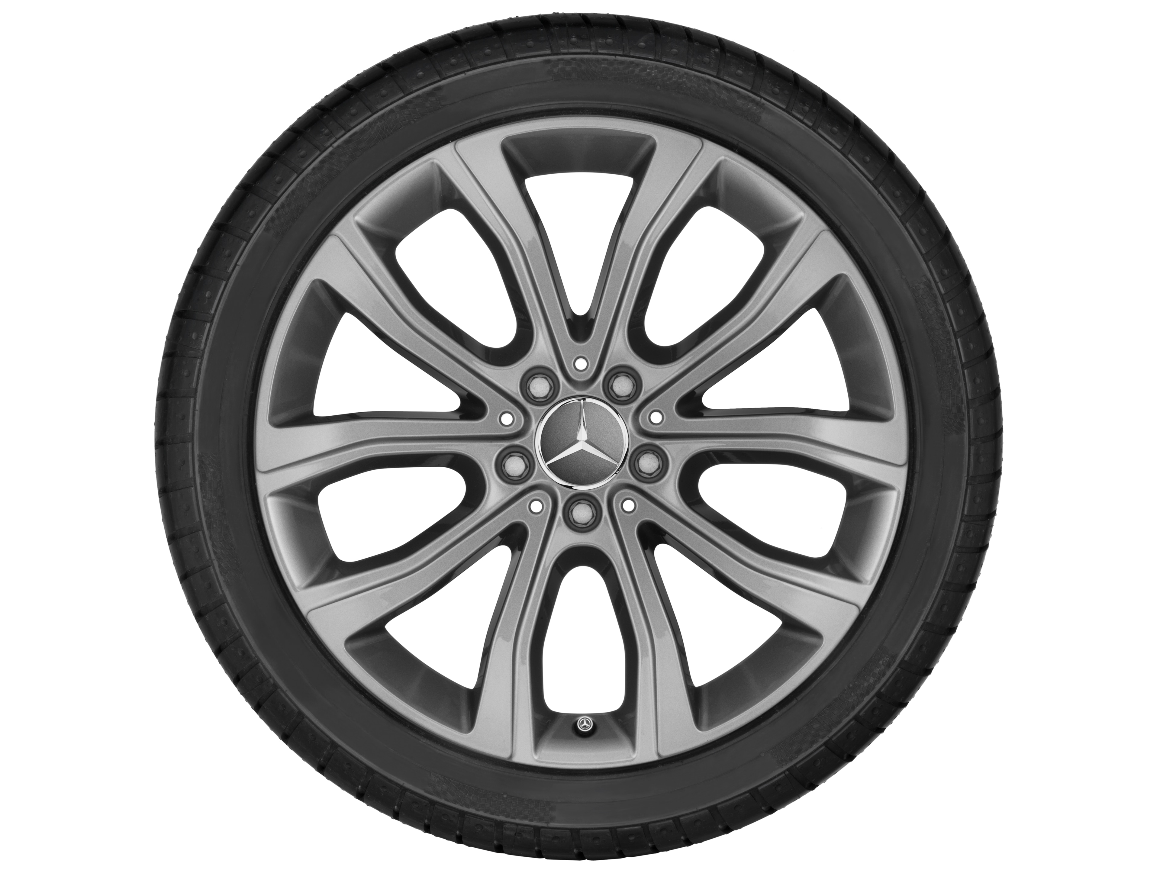 5-twin-spoke wheel, 48.3 cm (19-inch) - 8 J x 19 ET 56, himalaya grey, painted