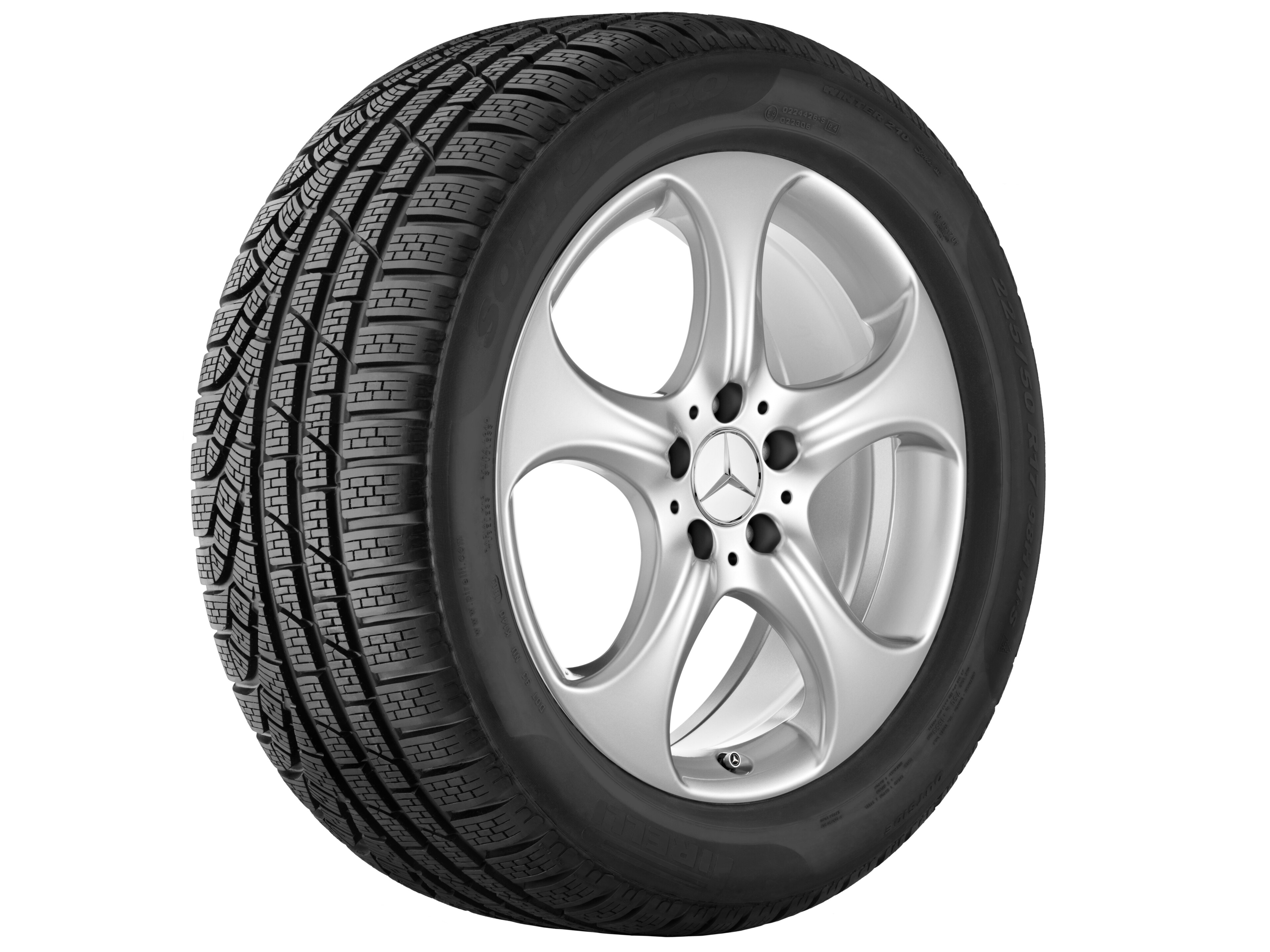 5-spoke wheel, 45.7 cm (18-inch) - 8,5 J x 18 ET 49, vanadium silver, painted