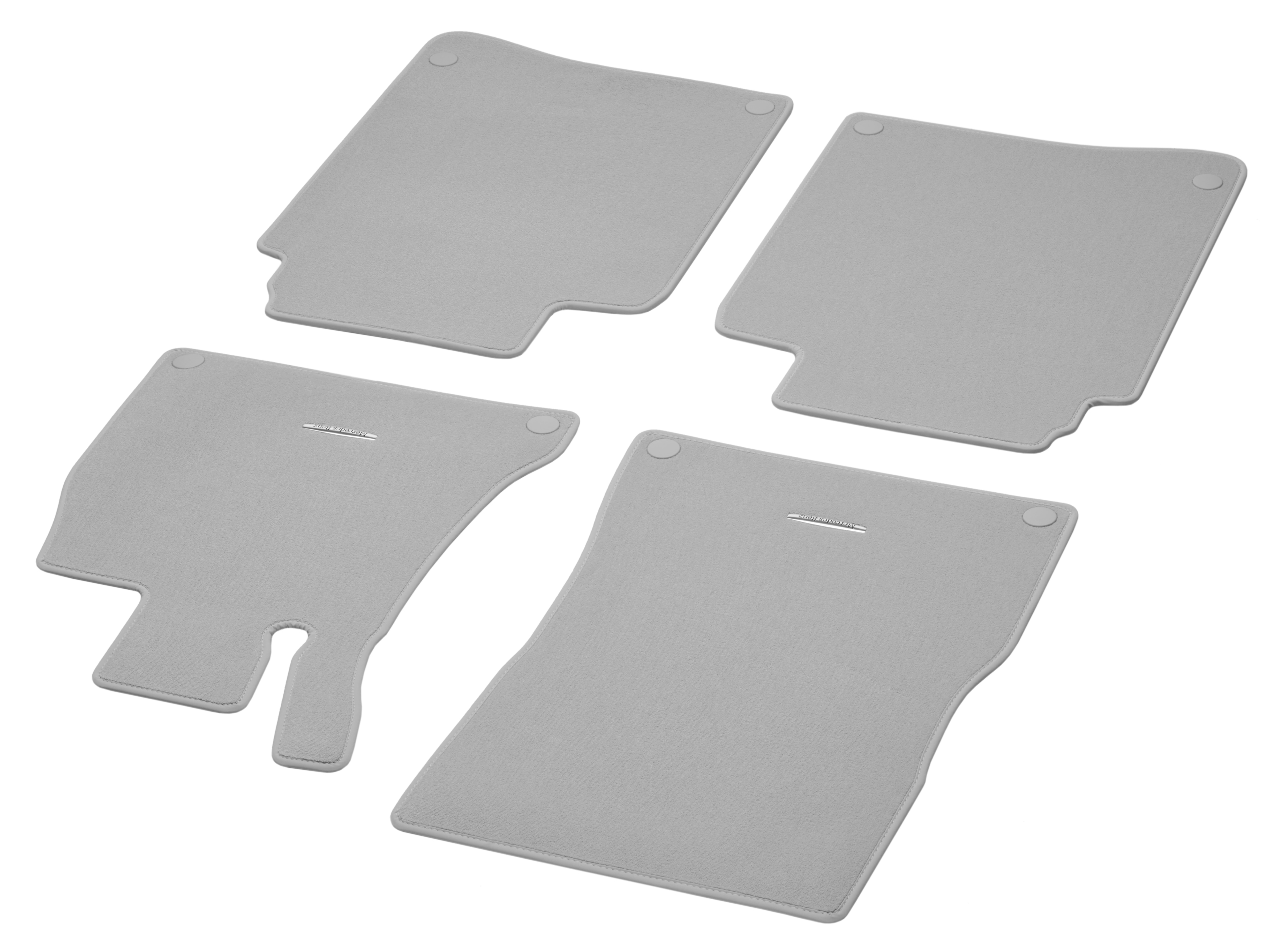 Velour floor mats CLASSIC, Set, Set of 4 - RHD, greige